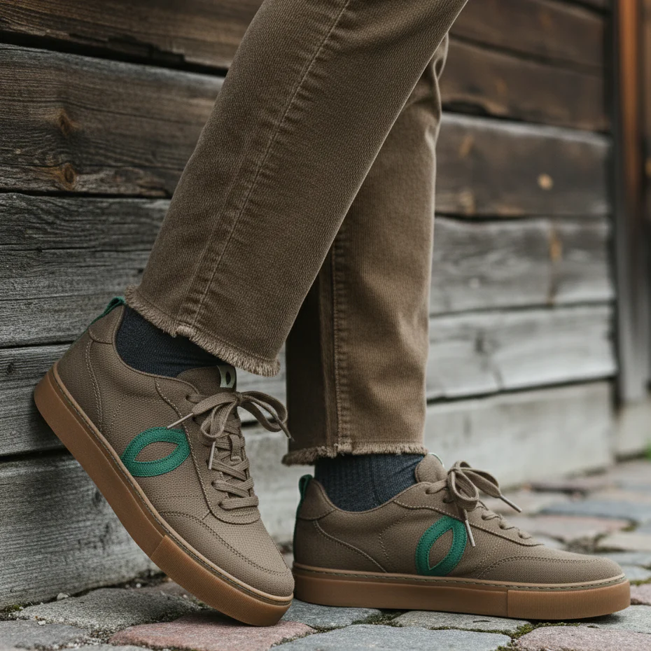 Vegan sneaker Khaki SON010 - Image 2