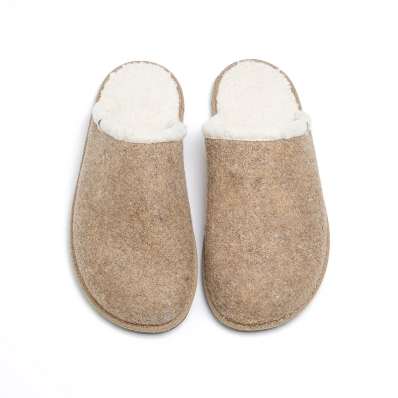 Vegan home slippper taupe SUS004