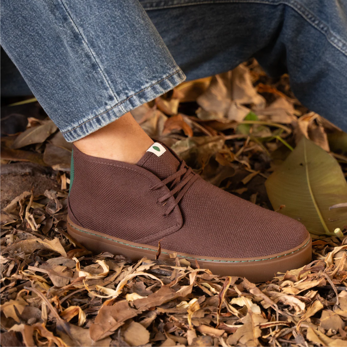 Vegan bootie brown PYT024 - Image 2