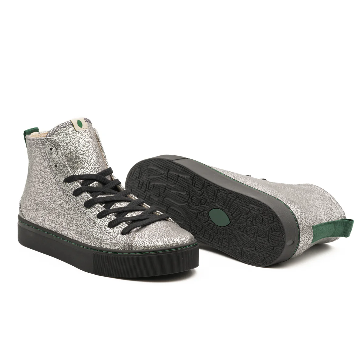 Vegan bootie silver-n LOU005 - Image 2