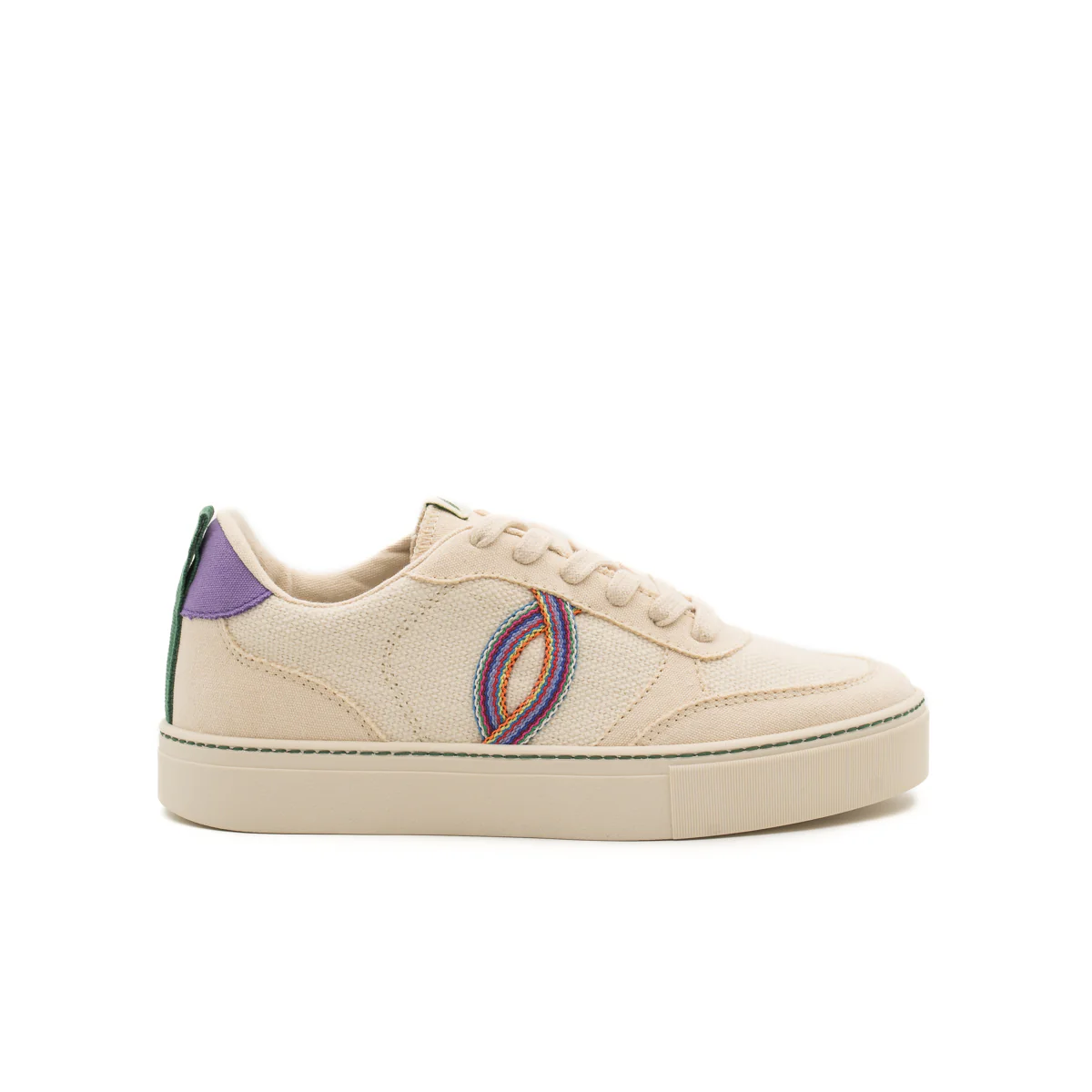 Vegan sneaker linen off white / heiwa SON040