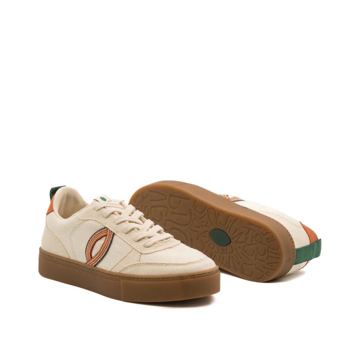 Vegan sneaker linen off white / shanti SON041 - Image 2