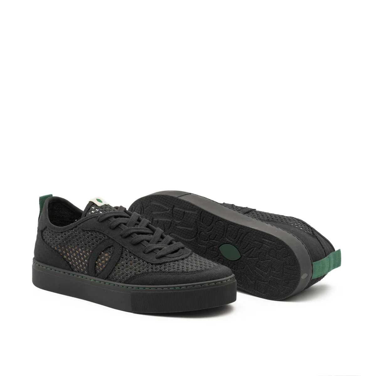 Vegan sneaker mesh black BRI007 - Image 2