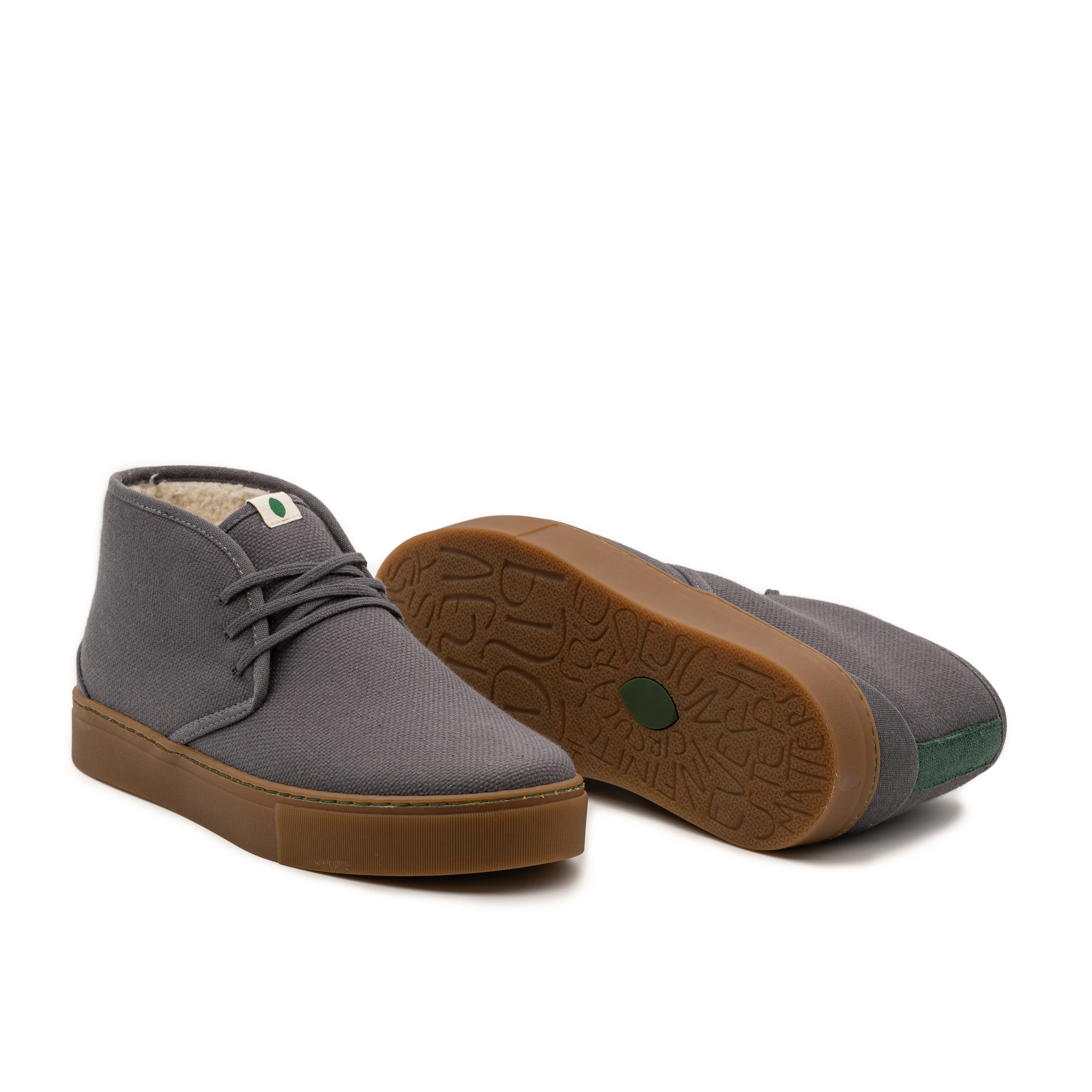 Vegan winter bootie gray PYT012 - Image 2